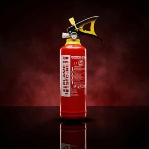 ABC TYPE FIRE EXTINGUISHER CAPACITY 1KG BRAND FLAME SECURE MAP-90