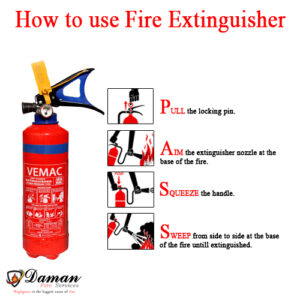 ABC Type Fire Extinguisher Capacity 1Kg Brand Vemac