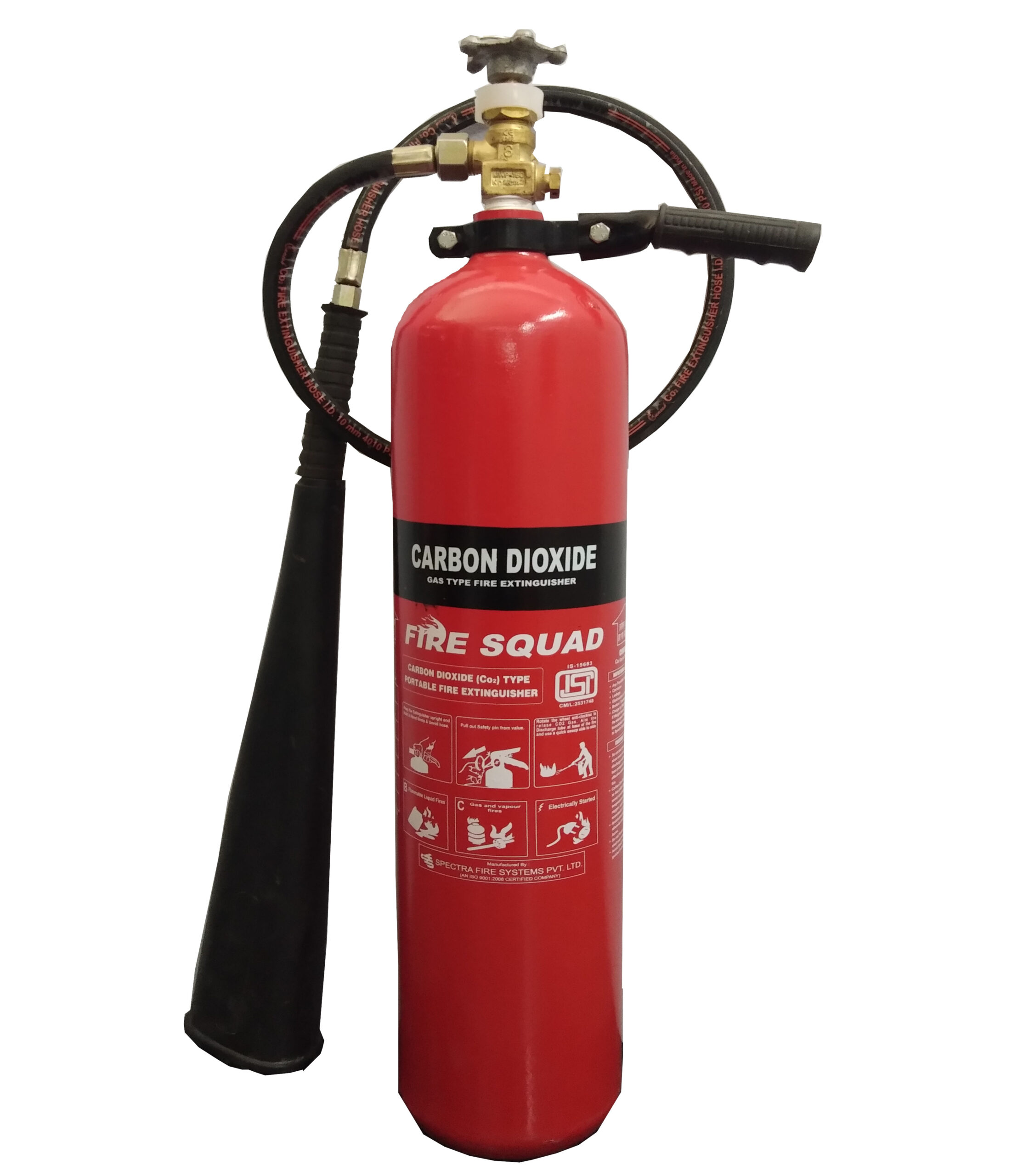 Co2 Type Fire Extinguisher Capacity 45kg Brand Fire Squad Daman Fire Service 8758