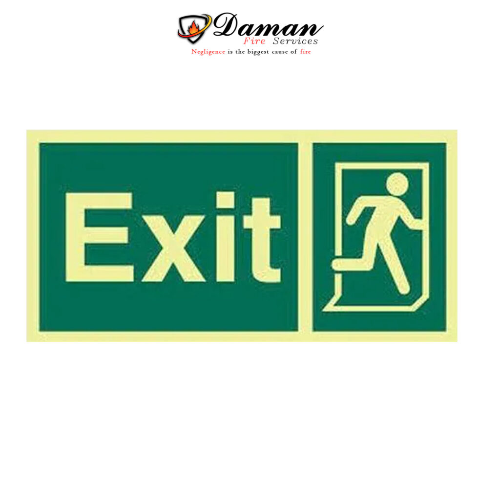 Exit sign boards