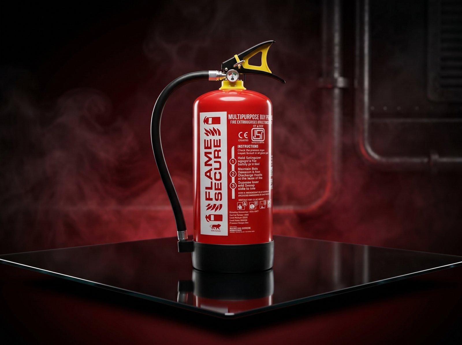 ABC TYPE FIRE EXTINGUISHER CAPACITY 6KG BRAND FLAME SECURE MAP-90 2 ABC type 6kg