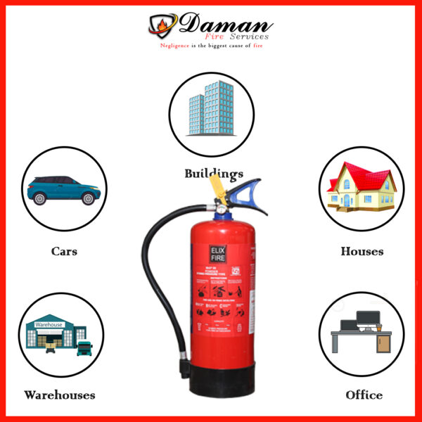 ABC  TYPE FIRE EXTINGUISHER CAPACITY 6KG  BRAND  Elex Fire - Image 5