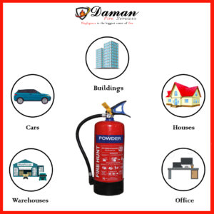 ABC  TYPE FIRE EXTINGUISHER CAPACITY 4KG  BRAND  FIRE HUNT