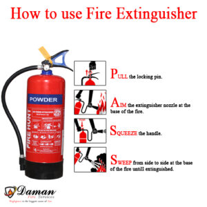 ABC  TYPE FIRE EXTINGUISHER CAPACITY 6KG  BRAND  FIRE HUNT