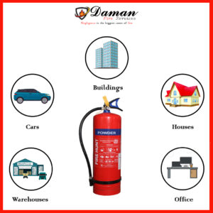 ABC  TYPE FIRE EXTINGUISHER CAPACITY 9KG  BRAND  FIRE HUNT