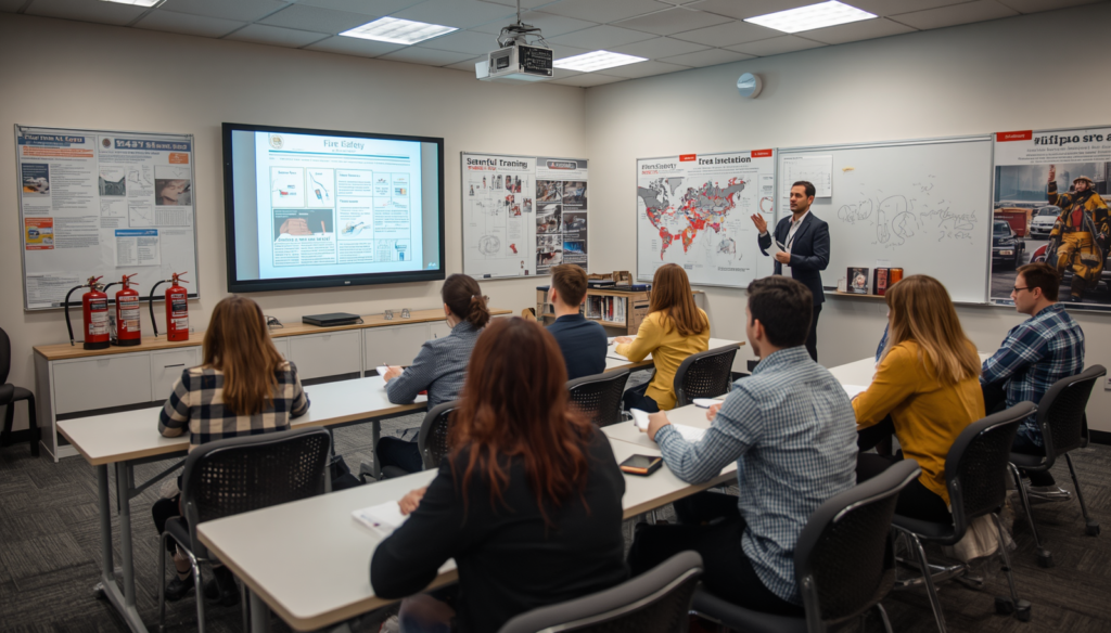 Professional fire safety classroom